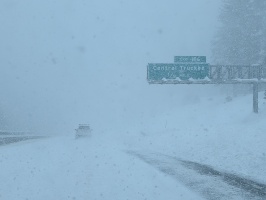 Blizzard == highway closed for a couple of days.. but open locally