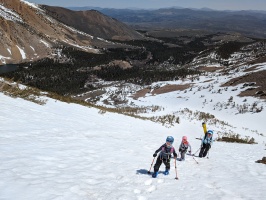 The kids were crushing it to the top of South Peak!