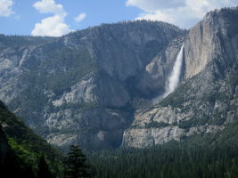 Nice view of Upper and Lower Yosemite Falls