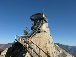 Wild place for a fire lookout, eh! The top of The Magician