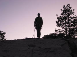 On top of Dome Rock, photo by Karen