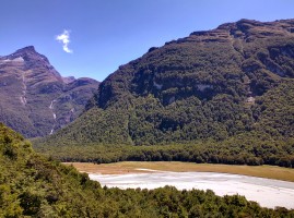 View of the Dart river while we're climbing..