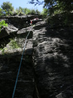 Climbing in the heat...