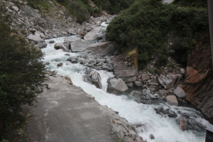 Driving through Haast Pass