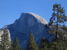 Half Dome as seen from the first pitch belay