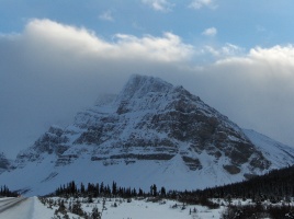 Crowfoot Mtn from our 'trailhead', photo by Dow Williams