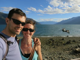 Hanging out in Cochamo by the water