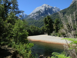 Our first view of the granite, after emerging from the forest. Spectacular!