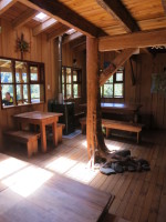 The main area of the refugio - beautiful