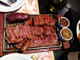 A pre-climbing meal, Argentina style!