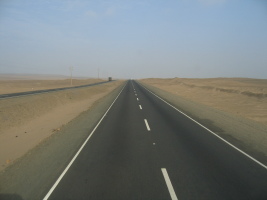 the desert nearing Lima