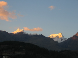 sunset from the patio