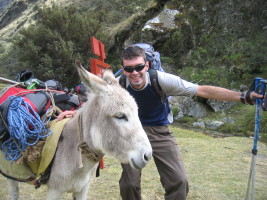 me and my donkey (photo by marta)