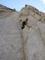 Starting up a desperate 5.10c sport route. I did not onsight, to put it mildly.