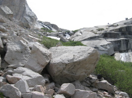 hiking up to Clyde Meadows