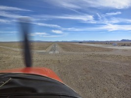 Landing at Tonopah to stretch our legs