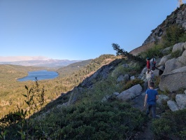 Cragging at the summit. Train Wall