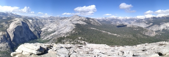 Panorama from Half Dome