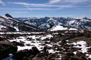 Gorgeous view of Desolation Wilderness to the south! Tinker Knob on the left