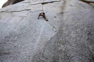 Made it past the crux on 2nd try!
