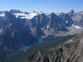 moraine lake and valley of the ten peaks