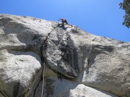 At the crux finger moves