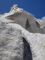 First pitch. Immaculate rock! You can see the very top pitch above!