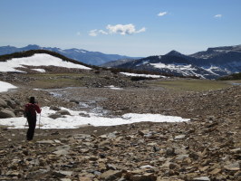 Hiking out on the Dana plateau - beautiful spot