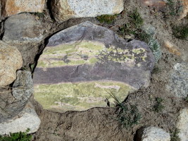 Cool rock on the descent trail