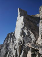 Third Pillar as seen from the descent. What an amazing piece of rock!