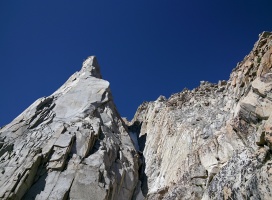 Looking up at the climb from near the base. The 