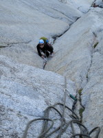 Melis approaching the roof (5.8)