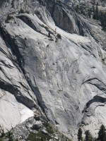 Climbers on an unknown route