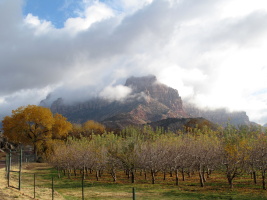 Entering Zion: less-than-stellar weather