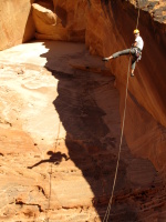 rappelling, photo by Stacy