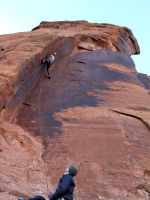 Having a blast on Atomic Indian, photo by Stacy