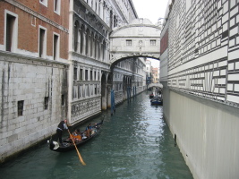 Venice 'street' with gondola