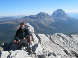 Crowsnest Mountain and the Seven Sisters on the left