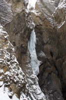 Whiteman Falls comes into view! Impressive piece of ice.
