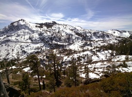 Donner summit views. Bridge in the foreground...