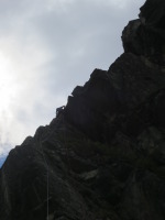 3rd pitch follows the arete