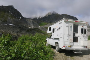 Truck camper - calling Hatcher Pass home for a couple of days in comfort