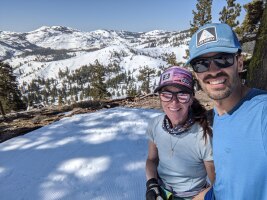 Top of Drifter, with a view of Donner Summit
