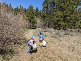 Earth day clean-up near the Truckee River
