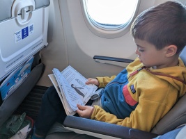 Knowing how to read was very helpful on the flights!
