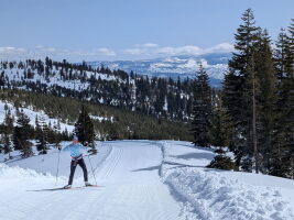 Excellent cross country skiing in between storms