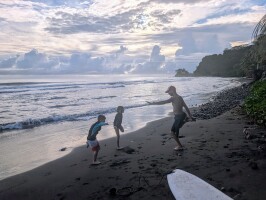 Surfing lesson