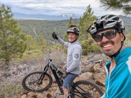 Neighbor mountain bike ride
