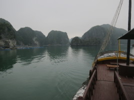 Day 1 of our cruise - started off a bit foggy