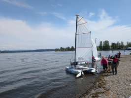 Seattle team offsite - sailing lesson